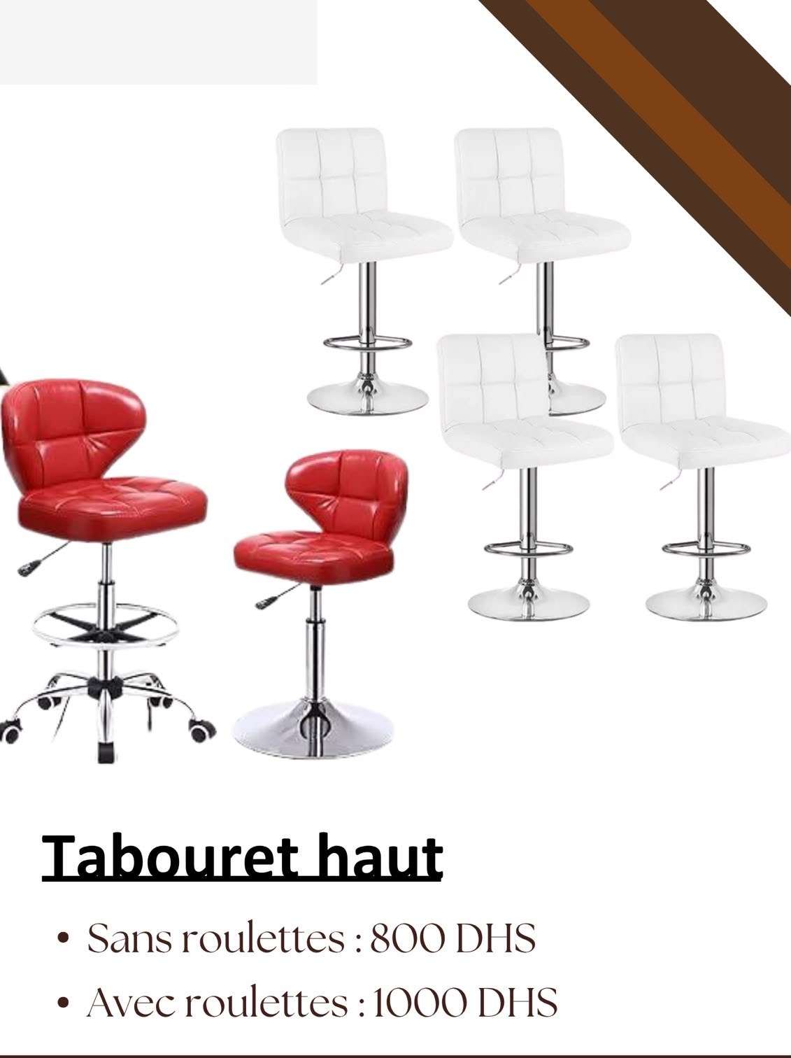 Tabouret Haut Réglable