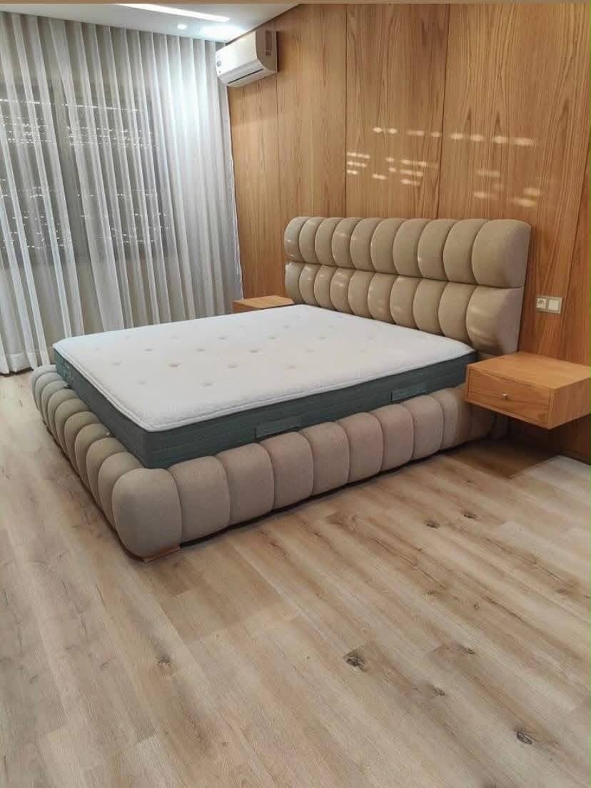 Lit Design Beige Matelassé