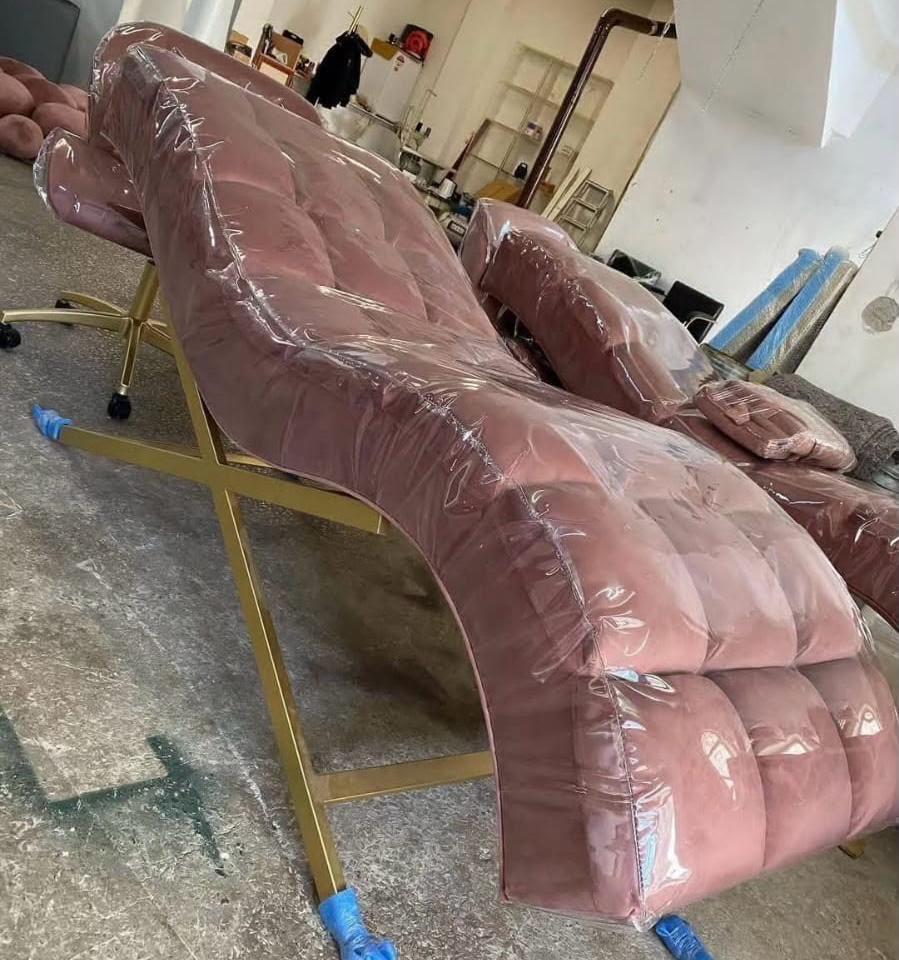 Table de Massage Velours Rose