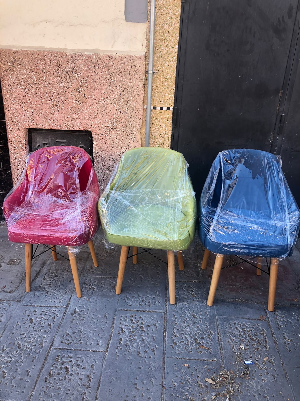 Chaise Scandinave Velours