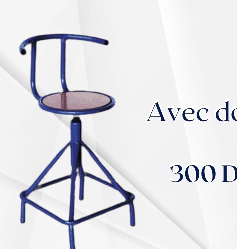 Tabouret avec Dossier